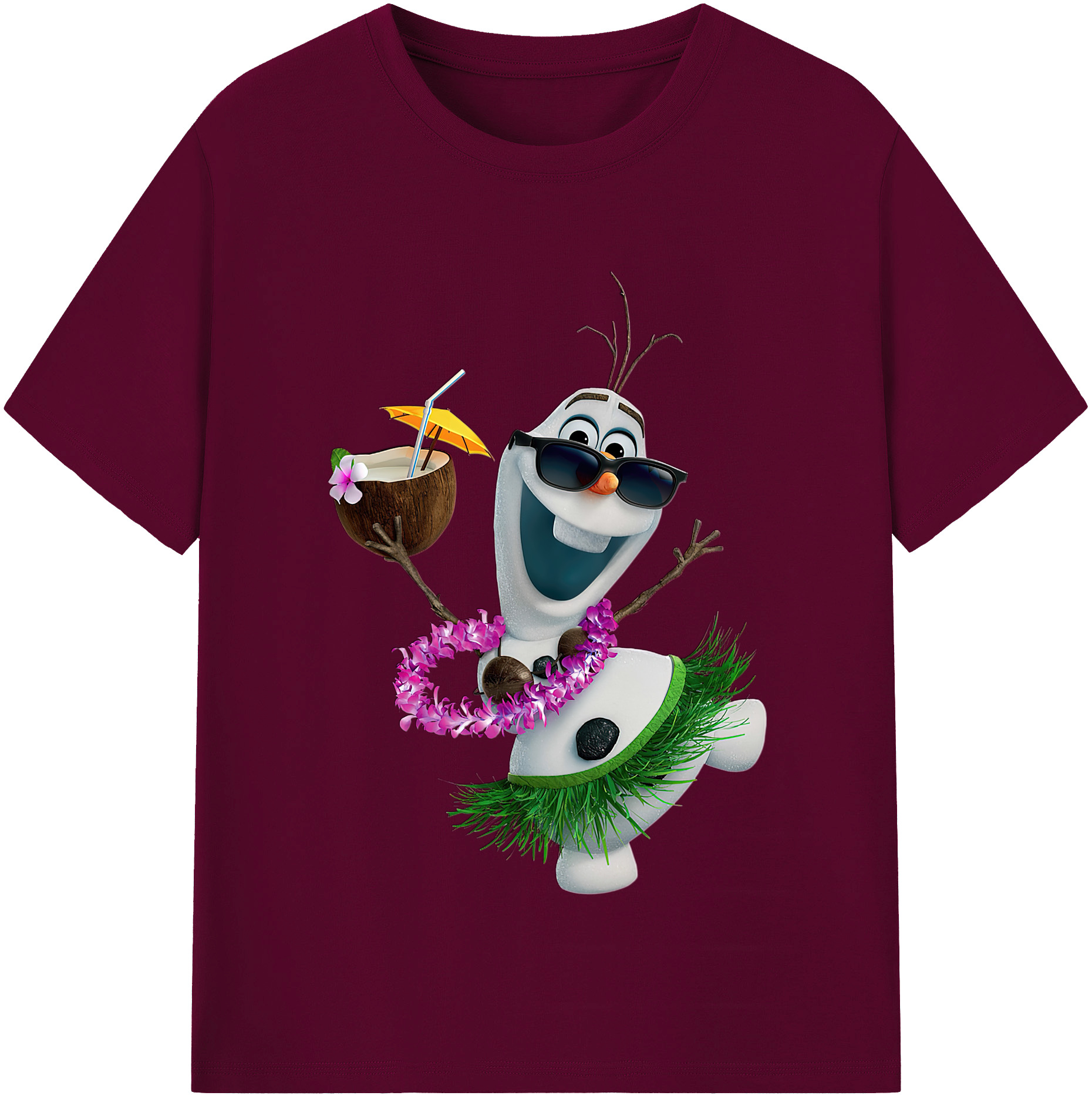 （画像用） アナと雪の女王 アンナ エルサ Frozen Anna Elsa レディースカジュアルプリントTシャツ（綿100％）